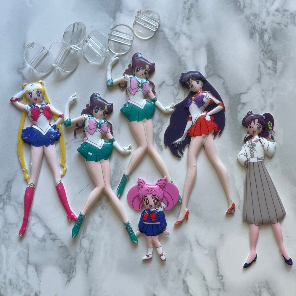 Vintage SAILOR MOON - flat standing characters "standees" - 1993 AS IS CONDITION